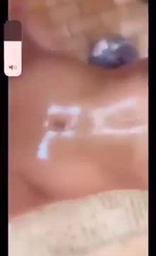 Chantel Jeffries!! Nude shower on bathroom