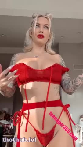 Viking Barbie masturbating with dildo
