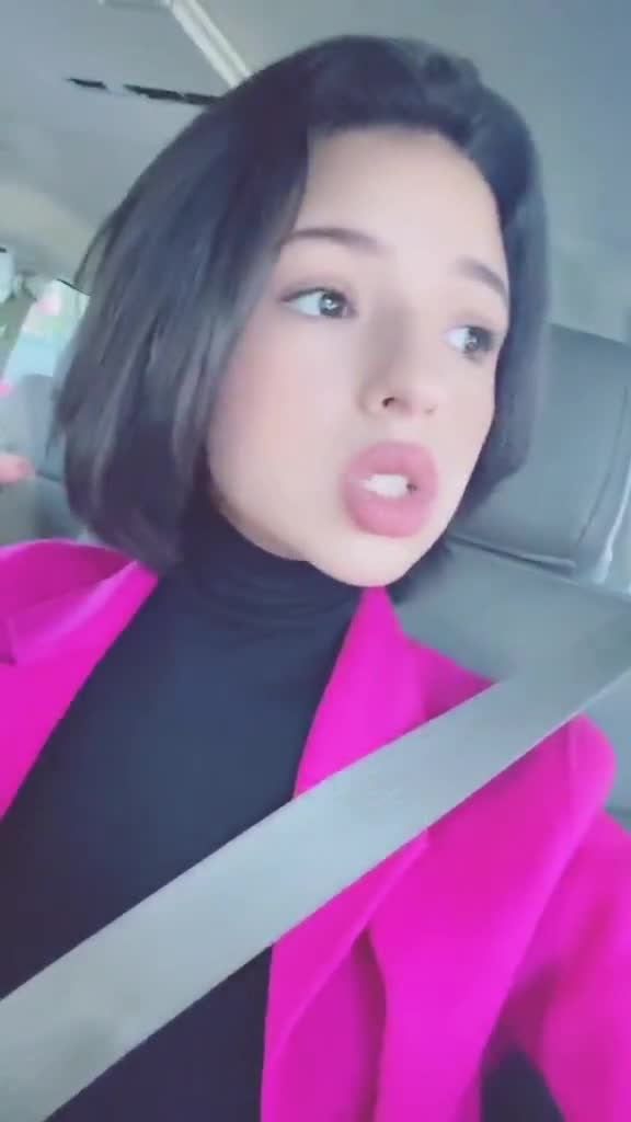 Angela Aguilar sexy in car…