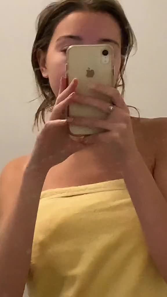 Samantha Schwartz in bathroom…
