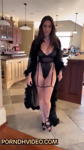 Christina Khalil!!! Sexy in black lingerie