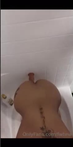 Fwtina riding dildo in bathroom!!! So hot