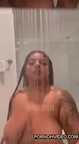 Kkvsh play dildo in bathroom