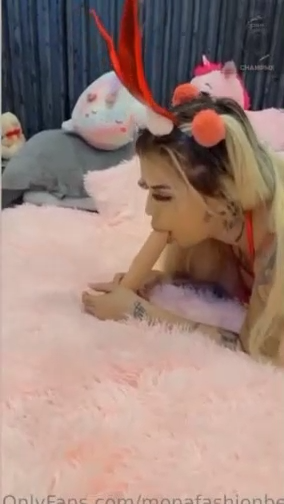 Monafashion/Monaygerosoff BJ dildo so hot!!! New Onlyfans trending video leaked