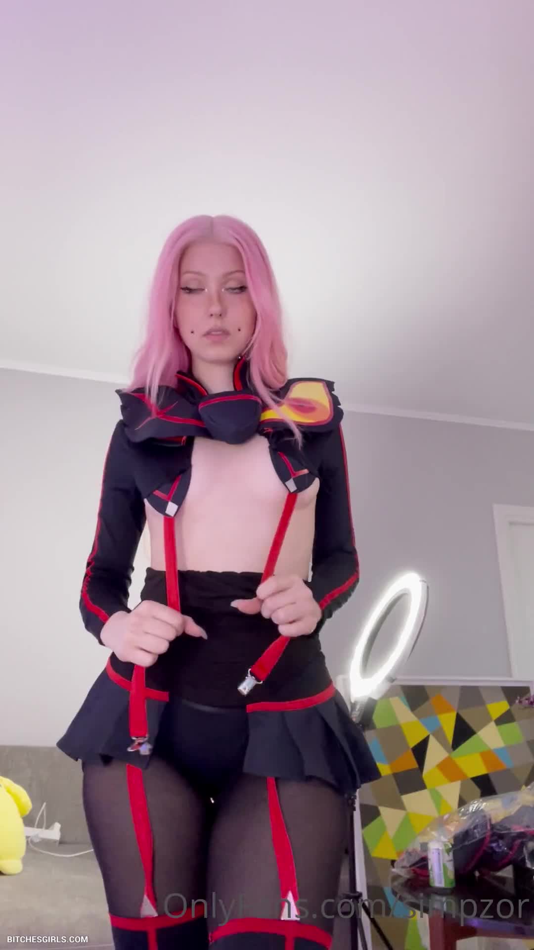 Linzor/Simpzor new cosplay video!!! Naked show erotic body so hot