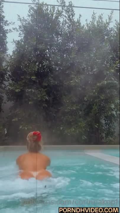 Corinna Kopf naked show erotic body in the pool!!! Onlyfans leak